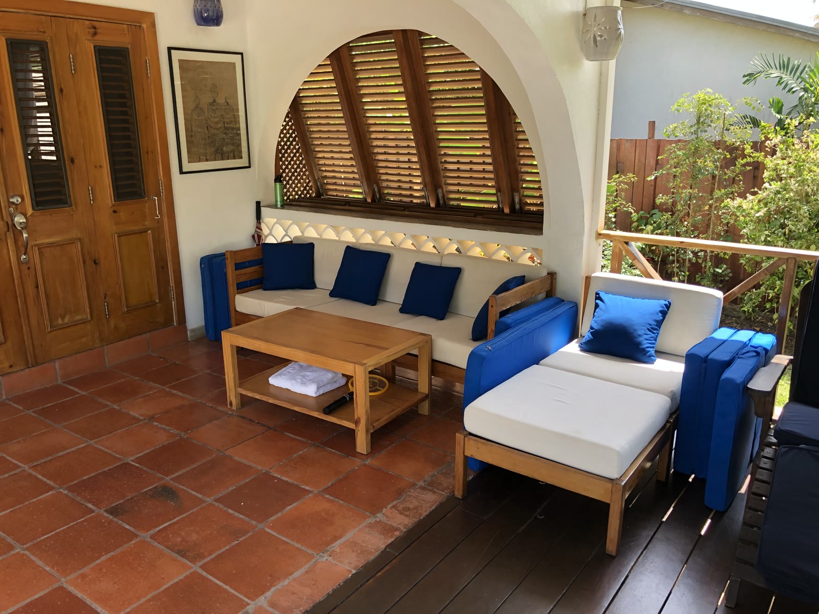 Private Patio & Seating Area